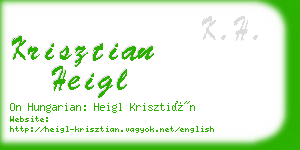 krisztian heigl business card